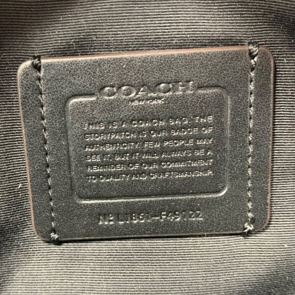 COACH Pebble Leather Andi Mini Backpack Crossbody F49122 Colorblock FLAWS - Picture 13 of 13